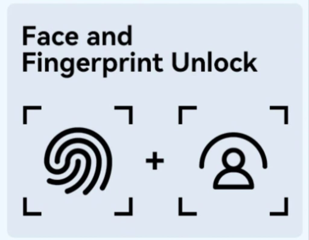 Headset Fingerprint and face unlock